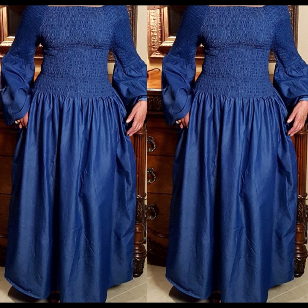 Maxi denim dress